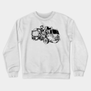 Side Loader Garbage Truck Crewneck Sweatshirt